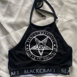 Black craft cult halter top size M